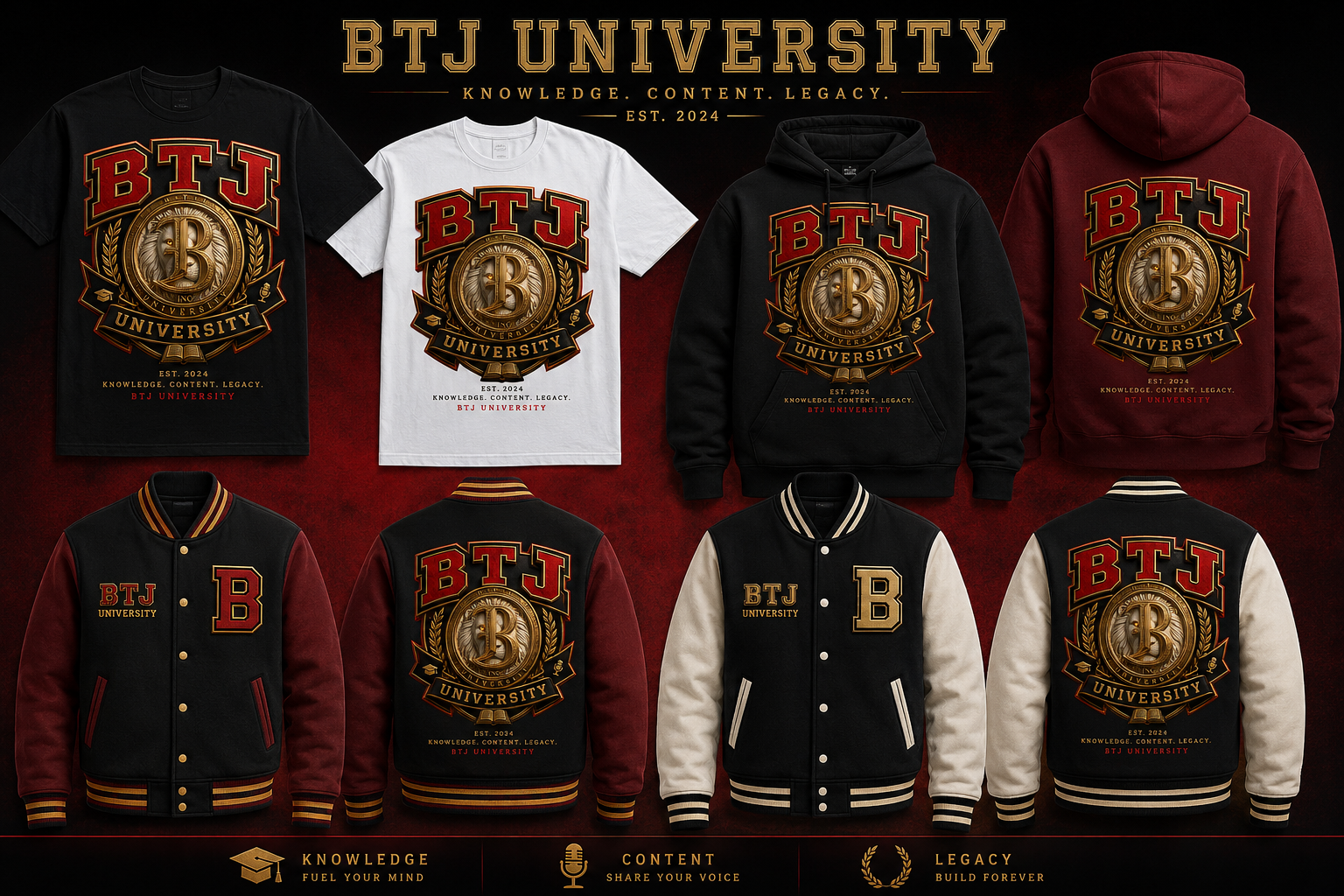 BTJ University Merchandise